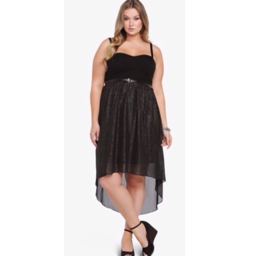 Torrid Black & Gold sparkles dress!